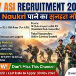 SSB SI / ASI Recruitment 2026