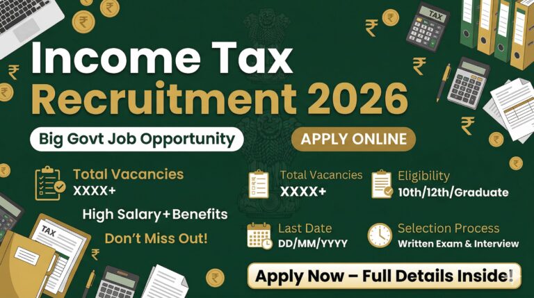 Income Tax Recruitment 2026