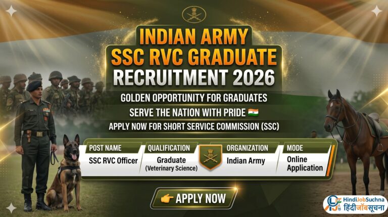 Indian Army SSC RVC Graduate Recruitment 2026