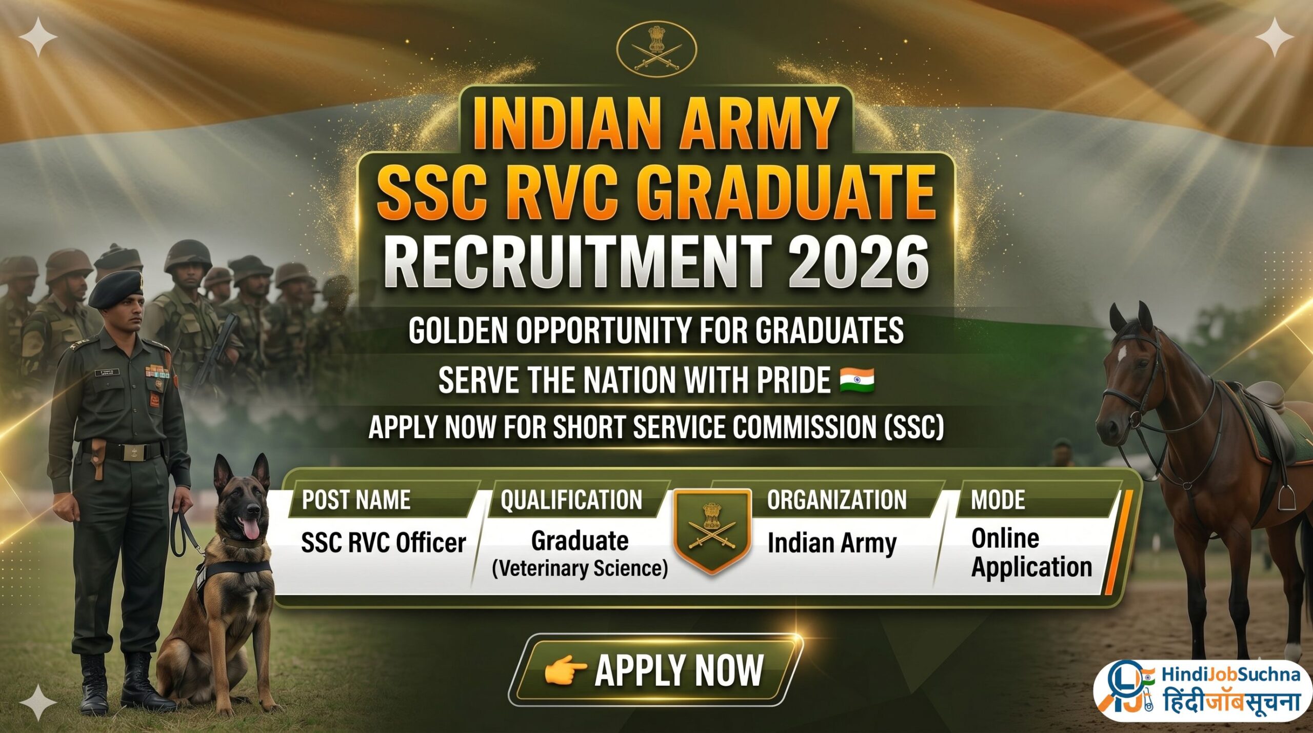 Indian Army SSC RVC Graduate Recruitment 2026