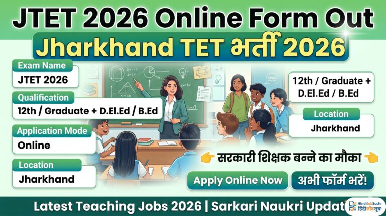 Jharkhand Teacher Eligibility Test Online Form 2026