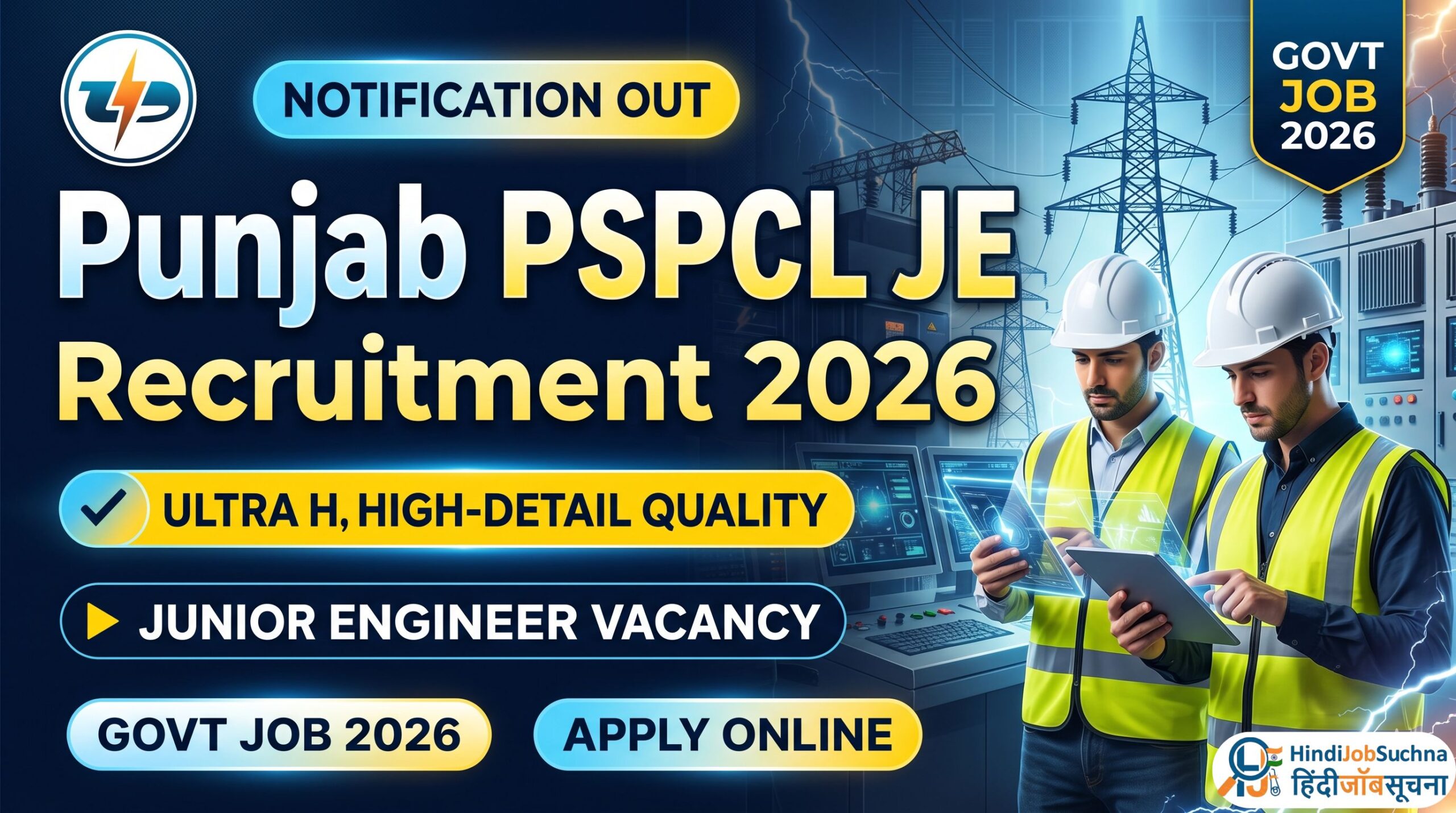 Punjab PSPCL JE Recruitment 2026