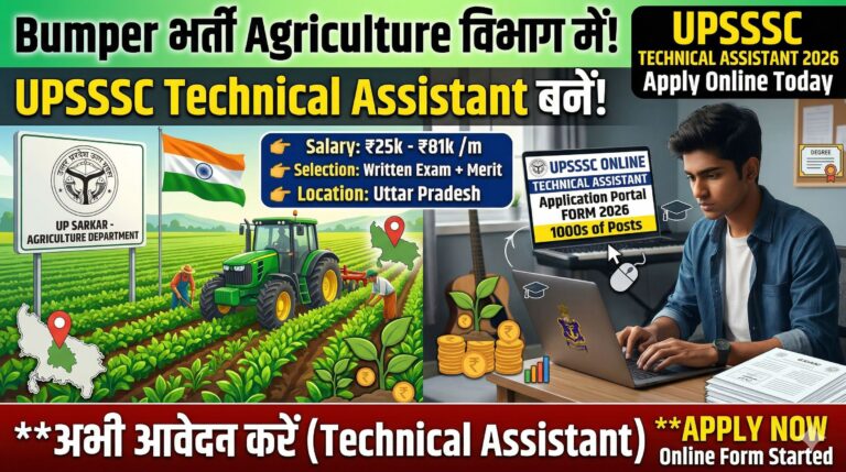 UPSSSC Technical Assistant Recruitment 2026