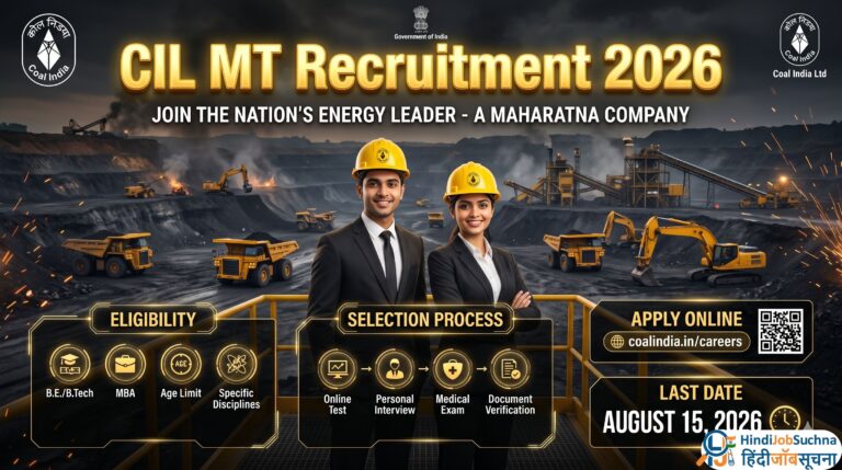 Coal India CIL Management Trainee MT Recruitment 2026