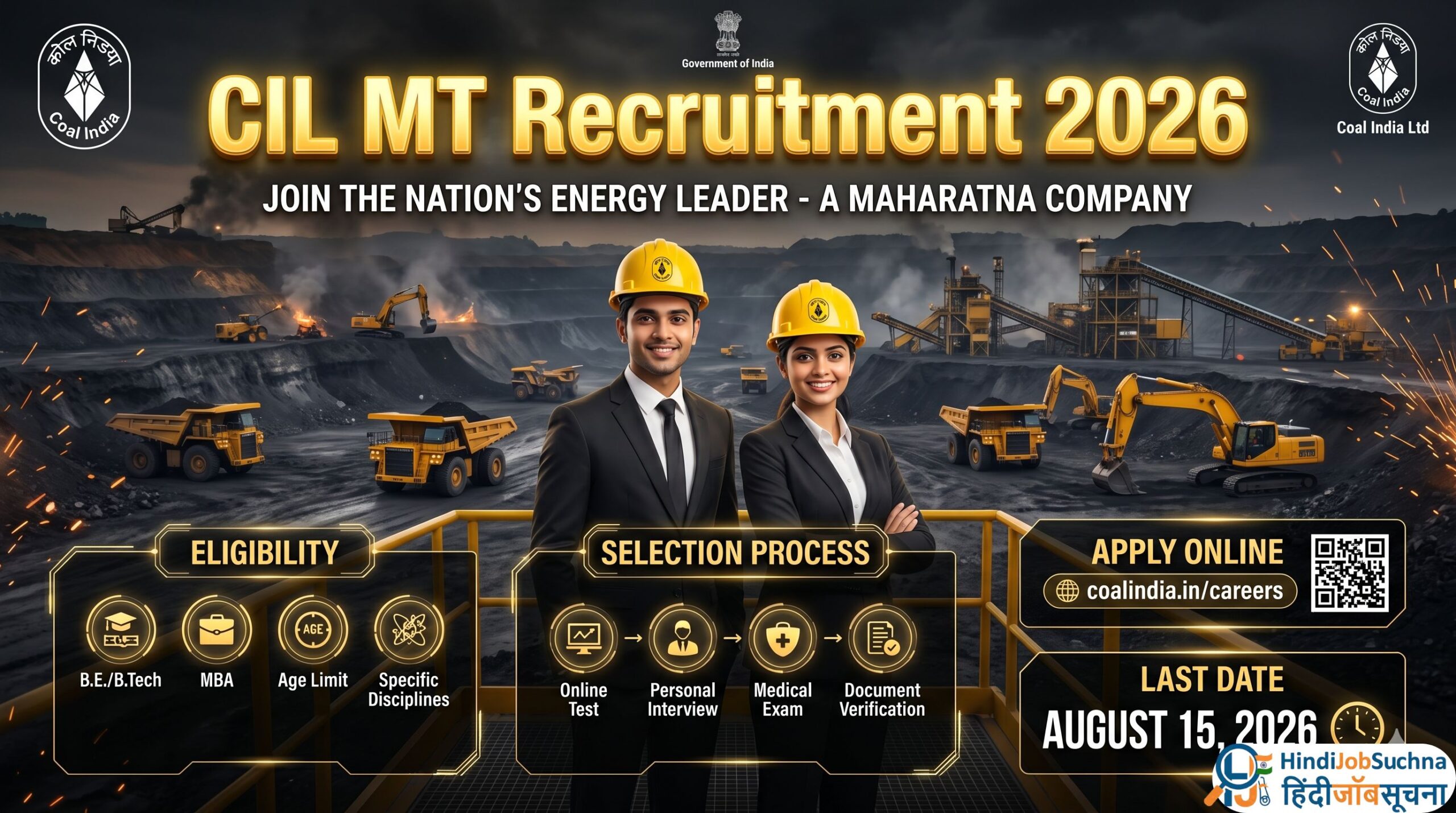Coal India CIL Management Trainee MT Recruitment 2026