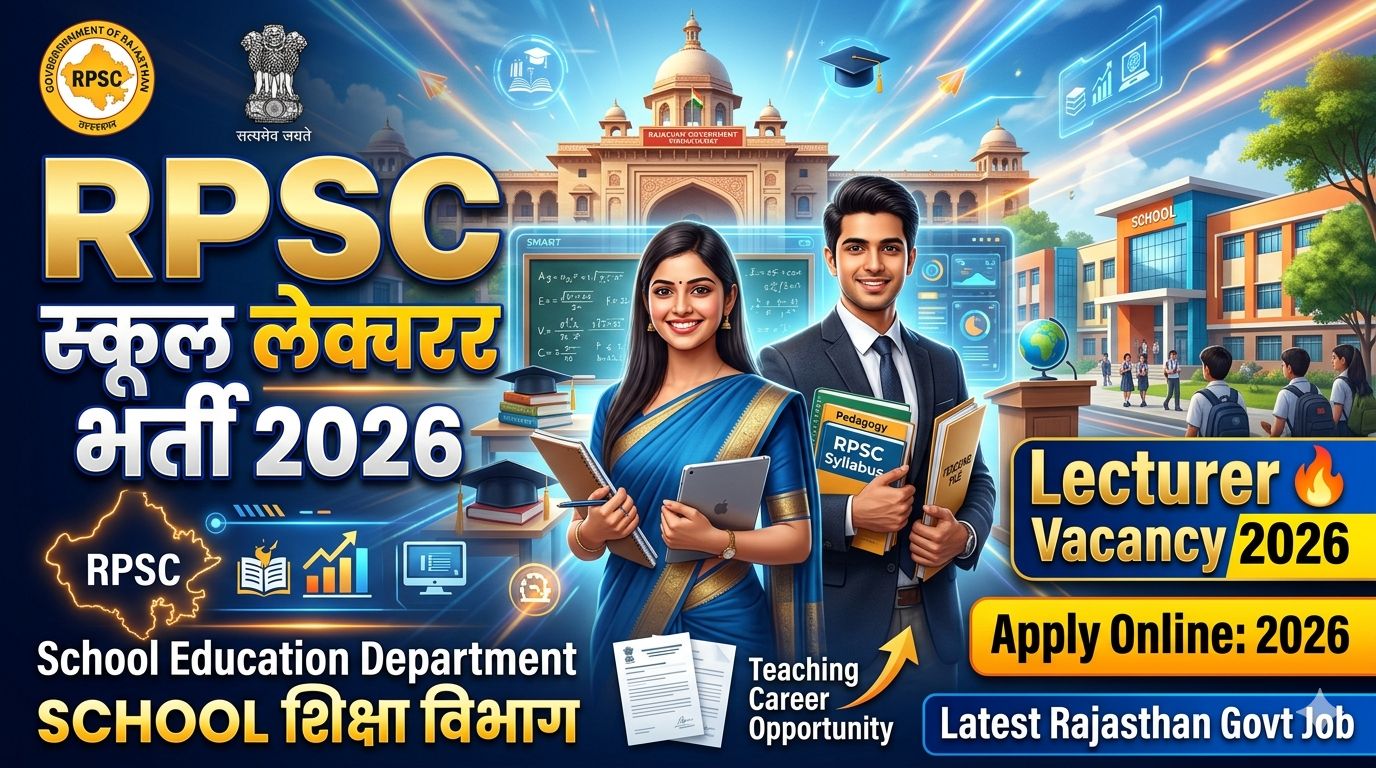 RPSC School Lecturer Recruitment 2026