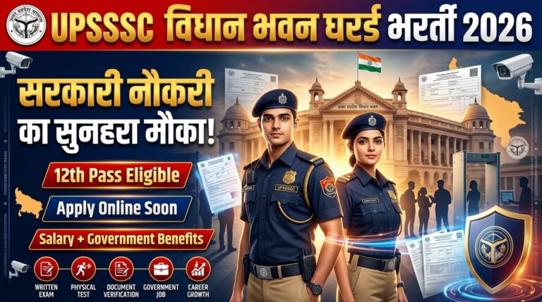 UPSSSC Vidhan Bhawan Guard Recruitment 2026