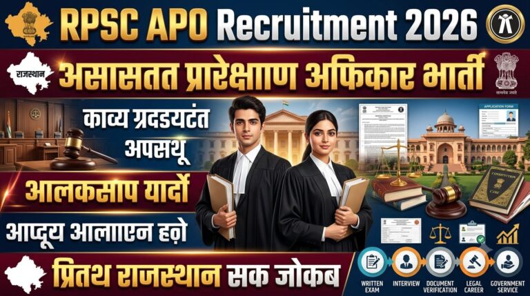 RPSC APO Recruitment 2026
