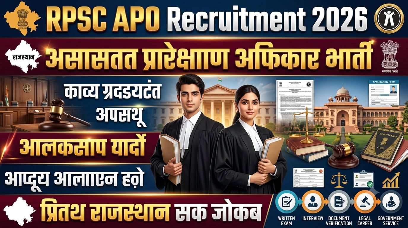 RPSC APO Recruitment 2026