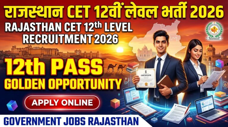 Rajasthan CET 12th Level Recruitment 2026