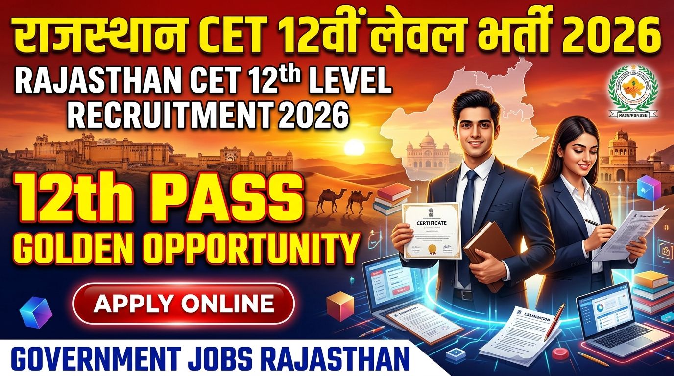 Rajasthan CET 12th Level Recruitment 2026