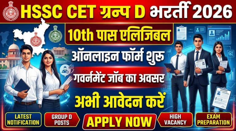 HSSC CET Group D Recruitment 2026