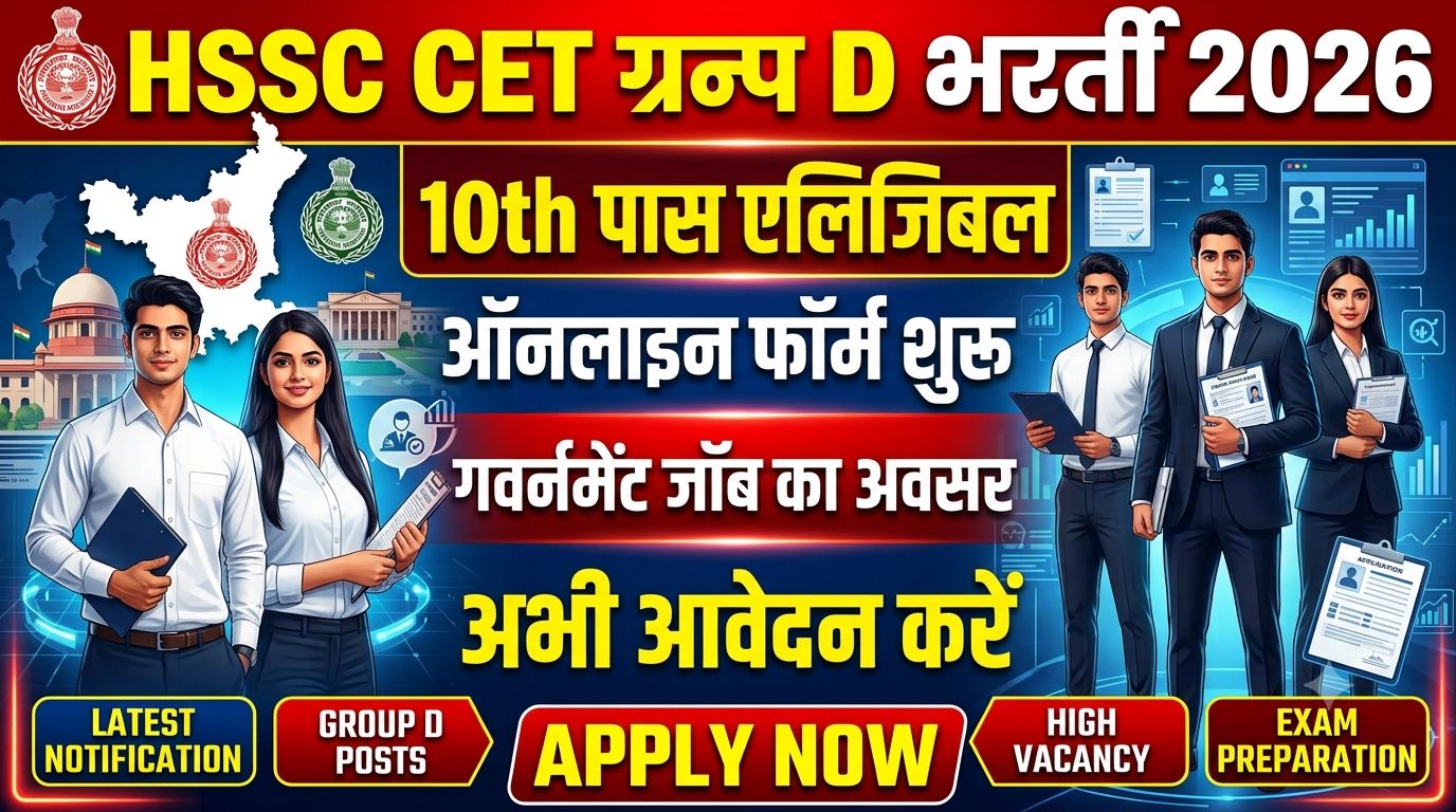 HSSC CET Group D Recruitment 2026